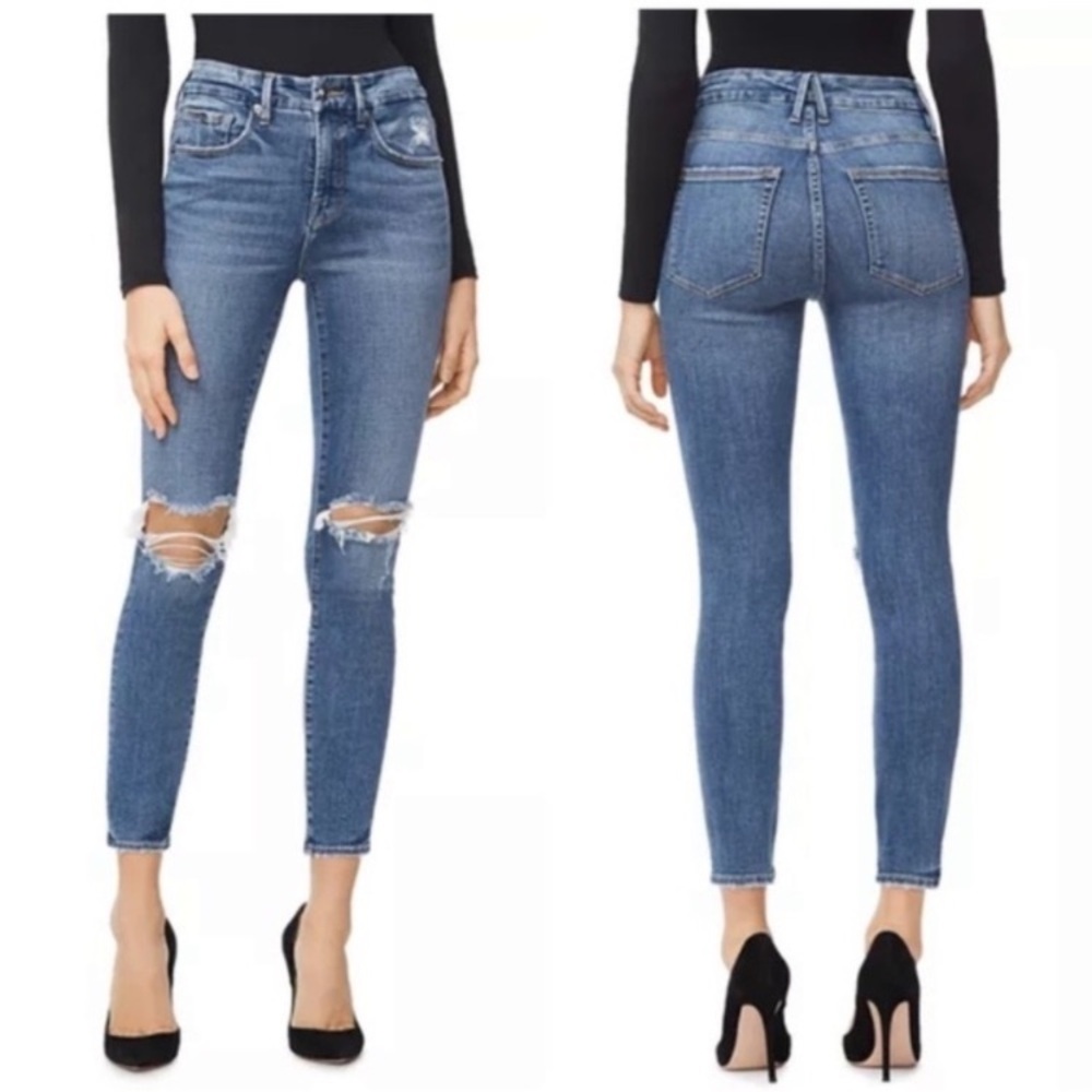 Good American Women's Skinny Jeans - Blue